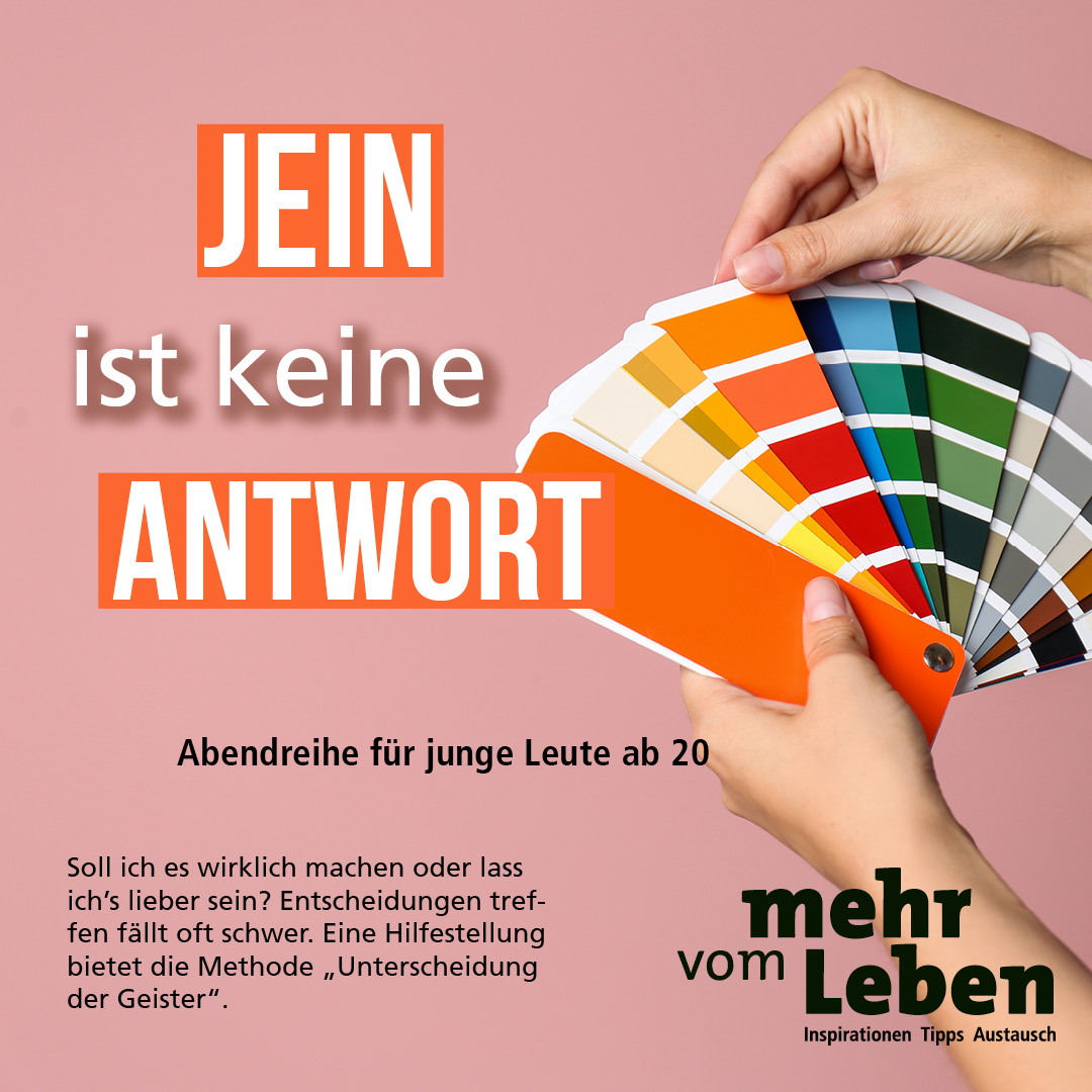 "mehr vom Leben" – Abendreihe für junge Leute in München