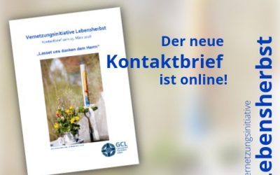 Der neue Kontaktbrief “Lebensherbst”